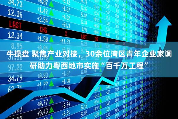 牛操盘 聚焦产业对接，30余位湾区青年企业家调研助力粤西地市实施“百千万工程”